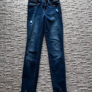 Frame Denim Dark Blue Skinny Jeans